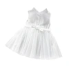 Niña vestido blanco verano 2022 bebé falda niño niño algodón lino verano mujer bebé vestido princesa Item Picture